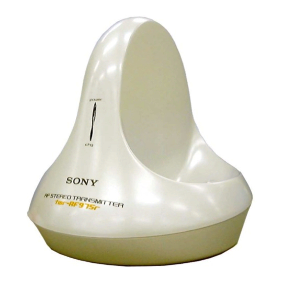 Sony TMR-RF975R Manuals