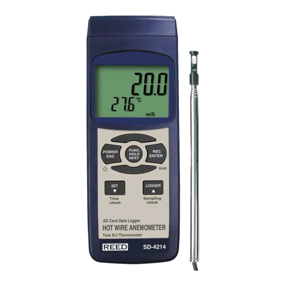 REED SD-4214 Instruction Manual And Users Manual