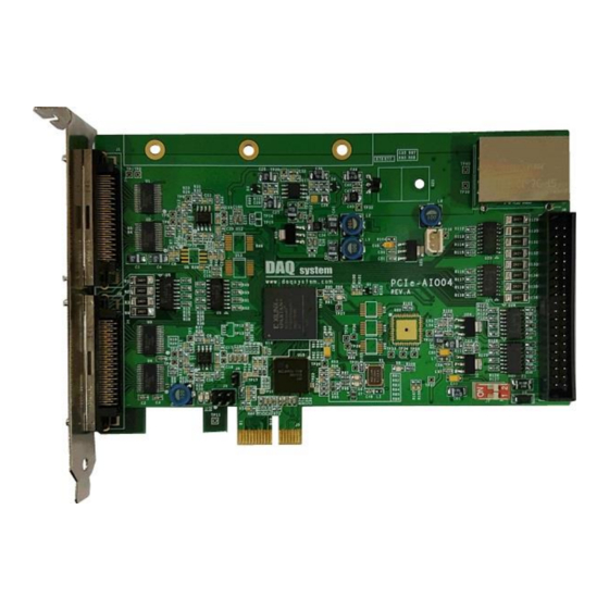 DAQ system PCIe-AIO14 User Manual