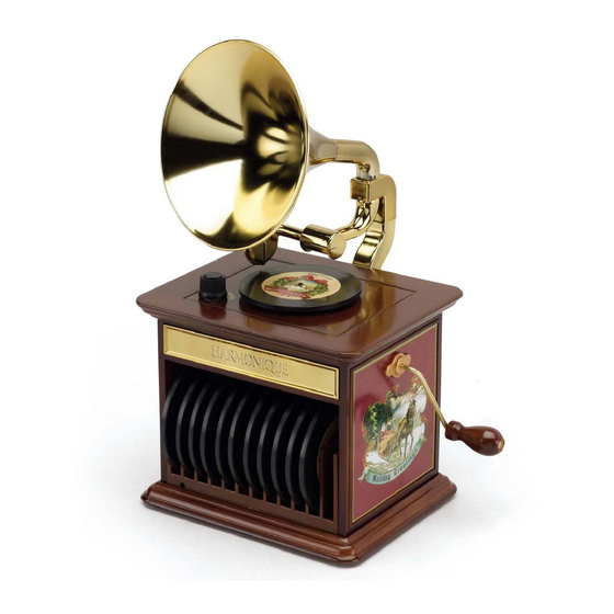 Mr. Christmas Harmonique Gramophone Instruction Manual