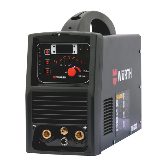 Würth TIG 200 pulse Manuals