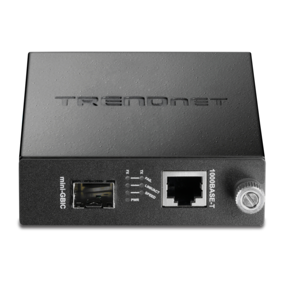 TRENDnet TFC-1000 Series Quick Installation Manual