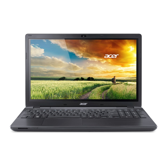 Acer Aspire E 15 Touch Manuals