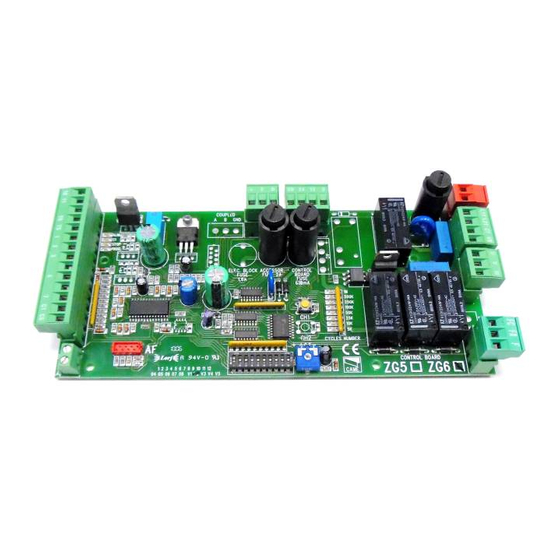 CAME ZG6 Installation Manual