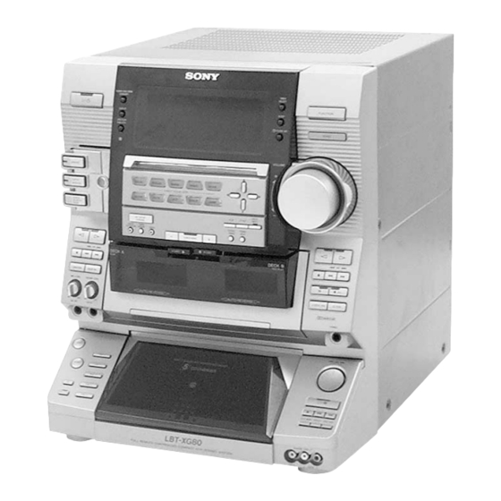 Sony HCD-XG500 - Bookshelf System Service Manual