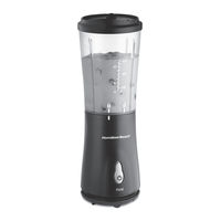 Hamilton Beach 51101B - Single-Serve Blender With Travel Lid User Manual