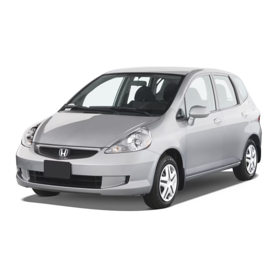 Honda 2007 Fit Owner's Manual
