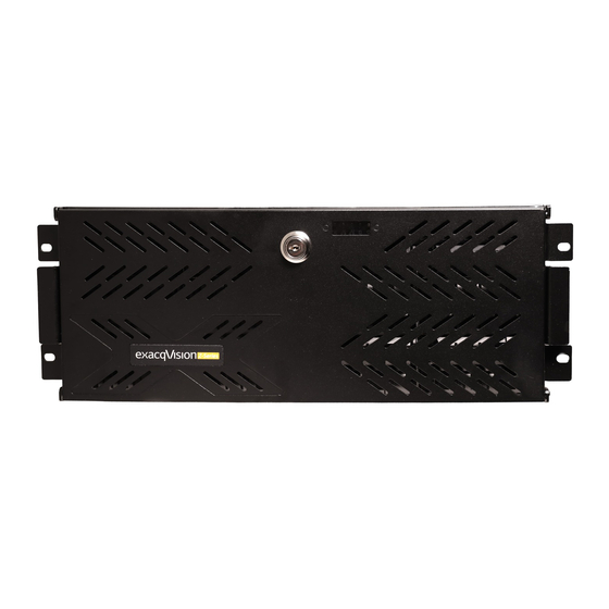 exacqVision Z Series Quick Start Manual