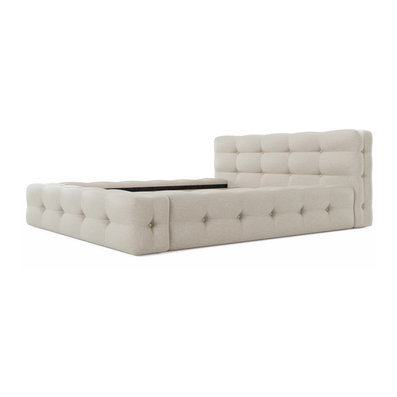 Vente Unique Lit LERUCO 140x190cm Product Description