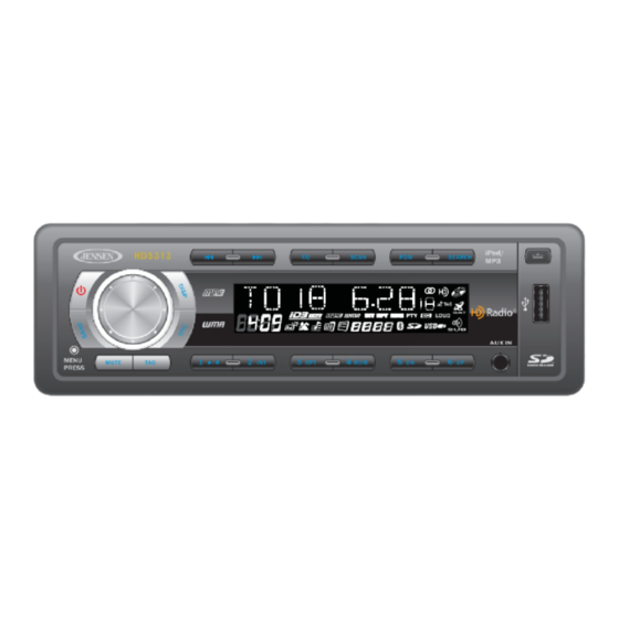 Jensen HD5313 Installation And Operation Manual