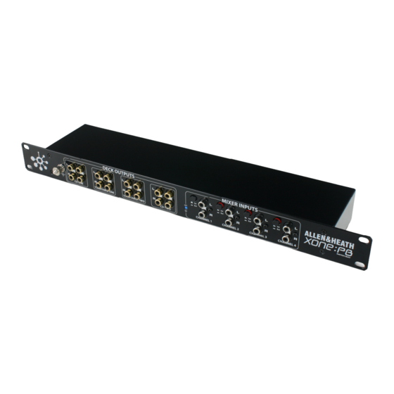 ALLEN & HEATH XONE: PB User Manual