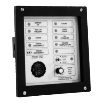 Murphy Automatic Engine Controller A88 Installation Manual