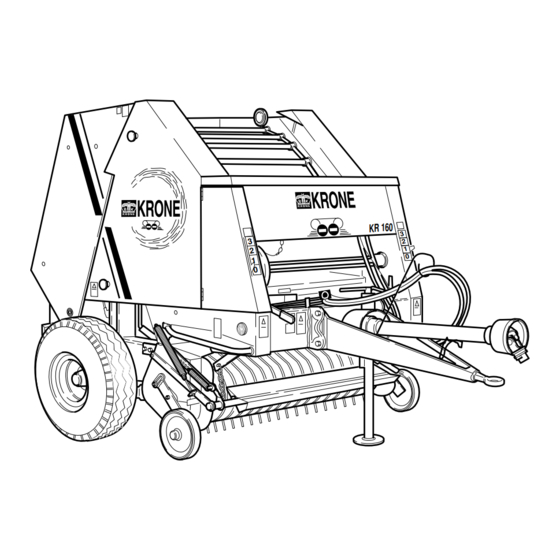 Krone KR 160 B Original Operating Manual