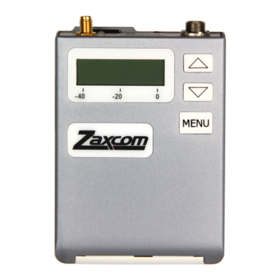 Zaxcom TRX900 User Manual