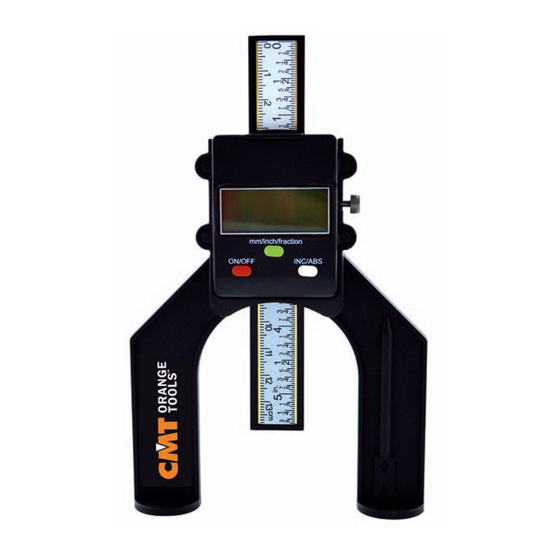 CMT ORANGE TOOLS DHG-001 Quick Manual