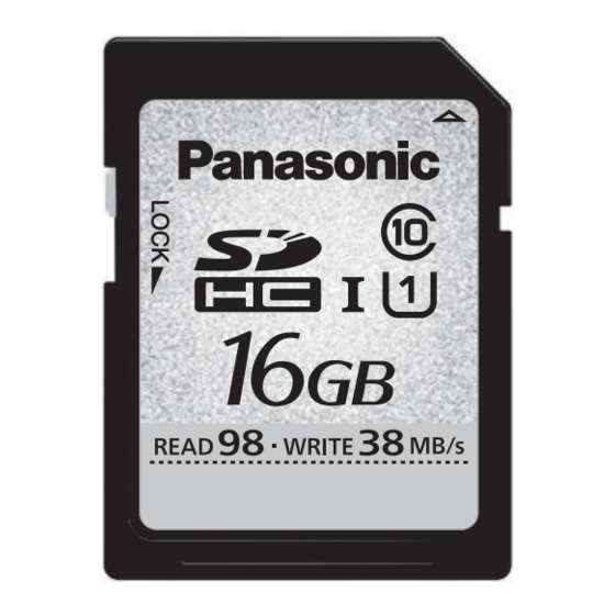 Panasonic RP-SDUT16GAK Manuals