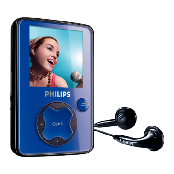 Philips SA3020 - GoGear 2 GB Manual