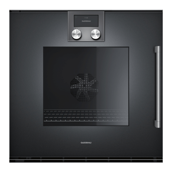 Gaggenau BOP 211 Instruction Manual