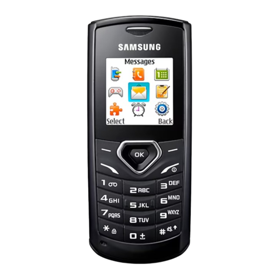Samsung GT-E1170 User Manual
