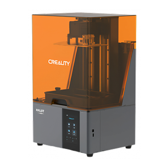 Creality HALOT-SKY Quick Installation Manual