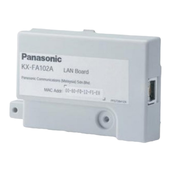 Panasonic KX-FA102 User Manual