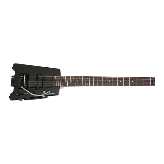 Steinberger Spirit GT-PRO Deluxe Specifications
