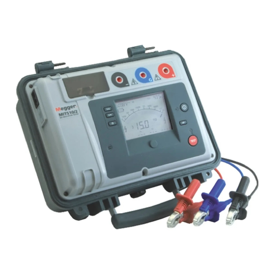 Megger MIT510/2 User Manual