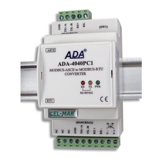 CEL-MAR ADA-4040PC1 User Manual
