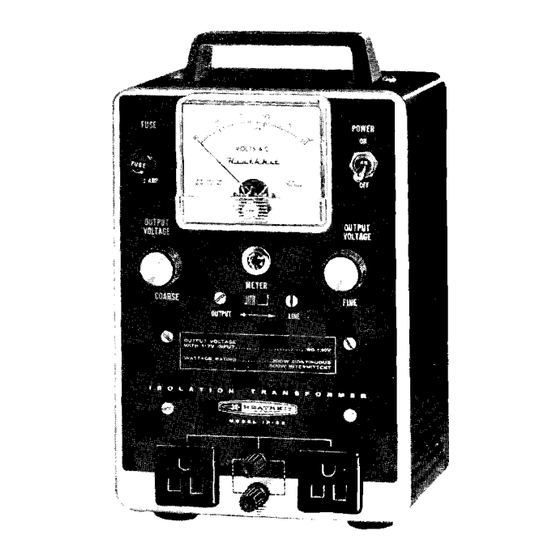 Daystrom Heathkit IP-22 Manuals
