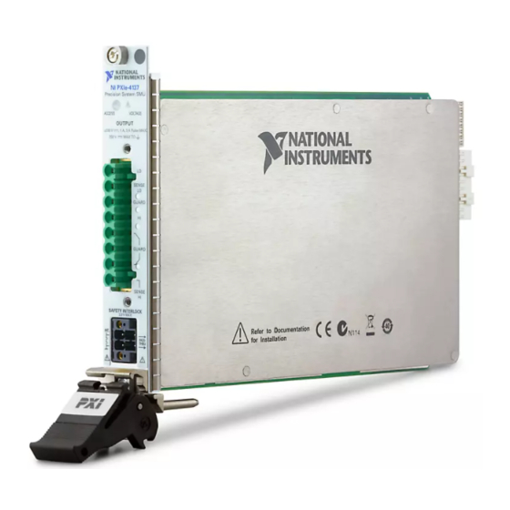 National Instruments NI PXIe-4137 Calibration Procedure