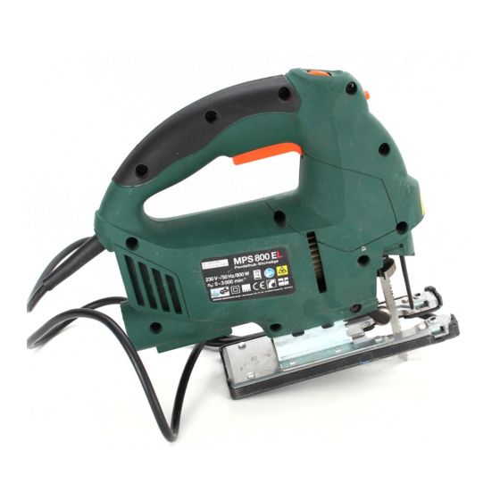 MEISTER CRAFT LASER MPS 800 EL Translation Of The Original Operating Instructions