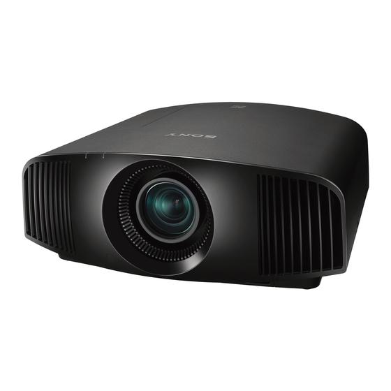 User Manuals: Sony VPL-VW360ES Home Cinema Projector