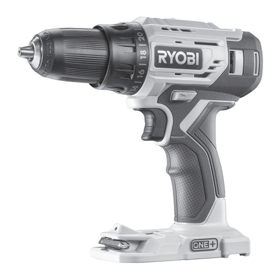 Ryobi R18DD4 Original Instructions Manual