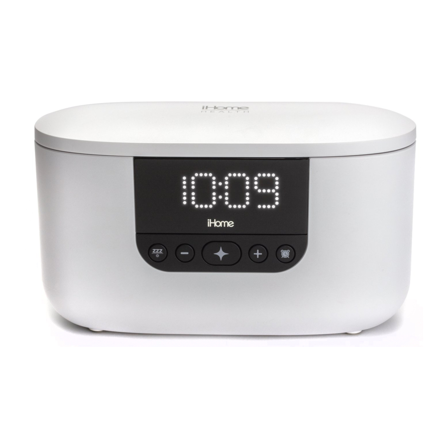 iHome POWERUVC II iUV3 - 360  UV-C Sanitizer and Alarm Clock Manual