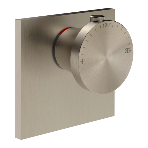 Gessi 65316 Manual