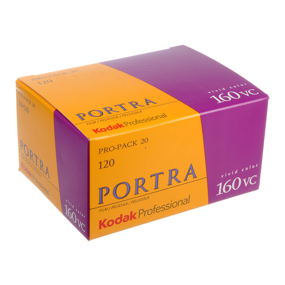 Kodak PROFESSIONAL PORTRA 160NC Manuals
