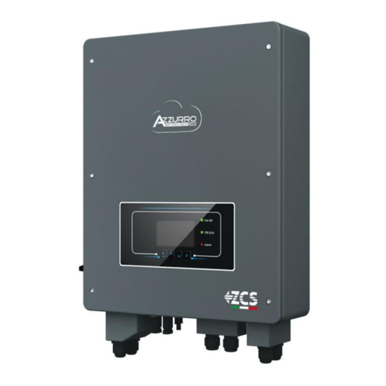 ZCS AZZURRO HYD3000 User Manual