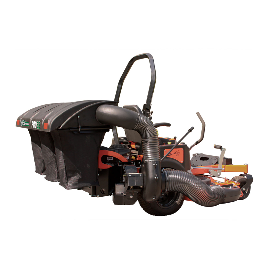 Peco PRO 3 BAGGER DECK DRIVE Operator's Manual