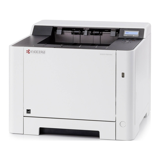 Kyocera Ecosys P5021cdn Setup Manual