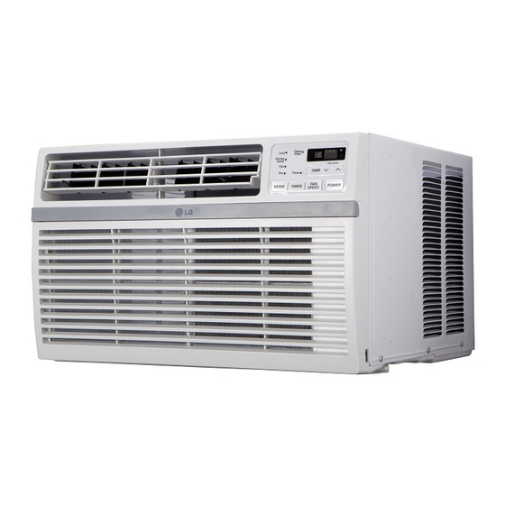 User Manuals: LG LW8016ER Window Air Conditioner