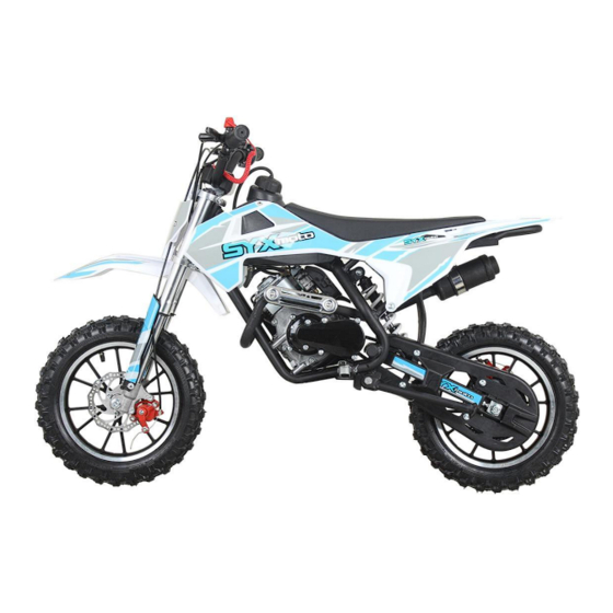 User Manuals: SYXmoto 58CC Mini Dirt Bike
