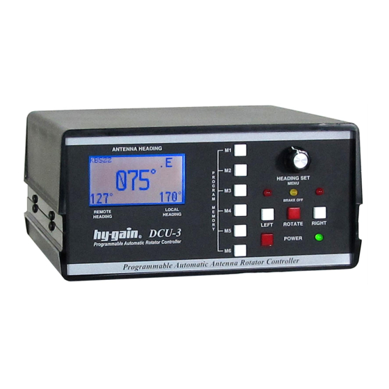 Hy-Gain DCU-3 Instruction Manual