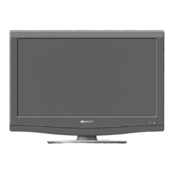 Sharp LC-22SB27UT Operation Manual