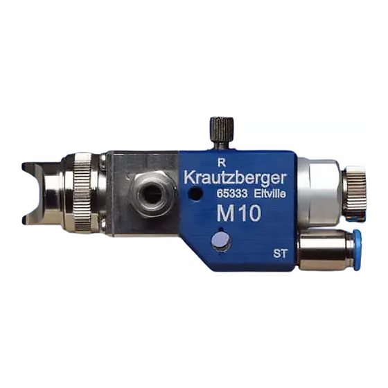 Krautzberger M-10 Operating Instructions Manual