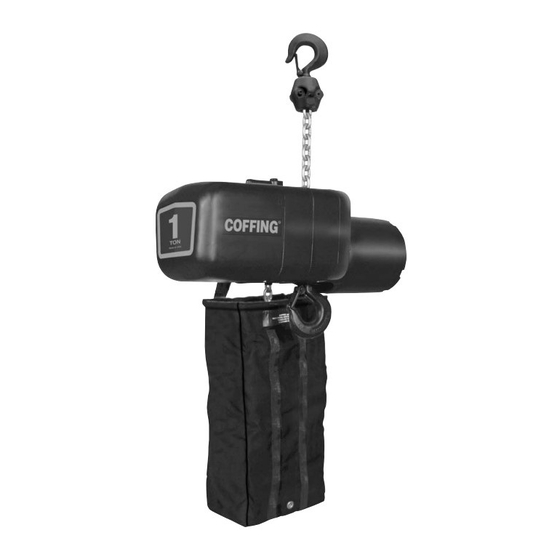 Coffing Hoists Concert Series Operating, Maintenance & Parts Manual