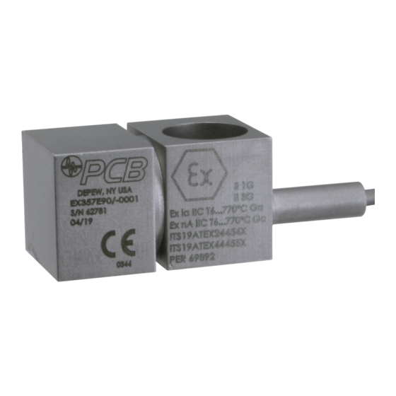 PCB Piezotronics EX357E93 Installation And Operating Manual