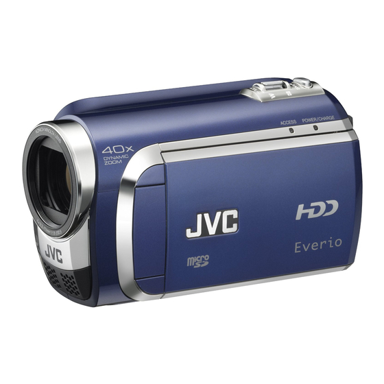 JVC GZ MG630 - Everio 60GB Standard Def Camcorder Instructions Manual