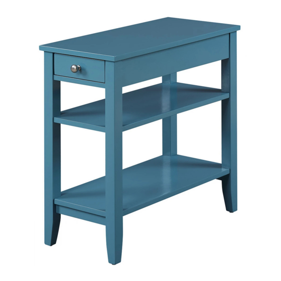 convenience concepts AMERICAN HERITAGE 3 TIER END TABLE Assembly Instructions