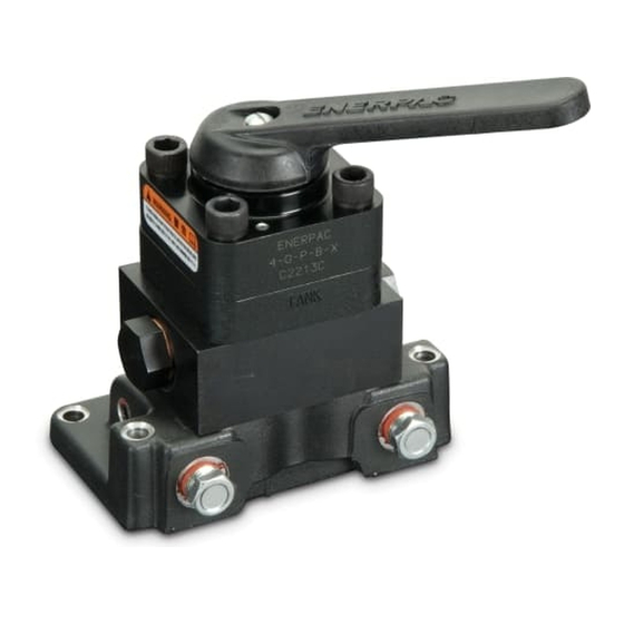 Enerpac VM3 Instruction Sheet