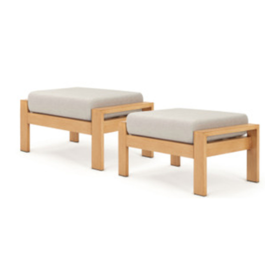 rst brands CAPRI Ottoman OP-ALCLBOTTO2-CAP Assembly Instructions Manual